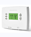Front view of PRO 2000 5 Plus 2 Day Programmable Thermostat With Backlit Display, Horizontal Mount on white background
