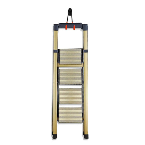 Heavy Duty Garage Hooks 10 Pack Steel Wall Mount Tool Hangers For Organizing Ladders Power Tools Shovels Ropes And Bulk Gear Rust Resistant Each Holds 40 Lbs When Properly Installed holding a folded ladder