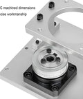 Heavy Duty Hollow Rotary Actuator With Top Shelf Accuracy Rotating Platform For 86 Stepper Motor showing CNC machined aluminum precision features.
