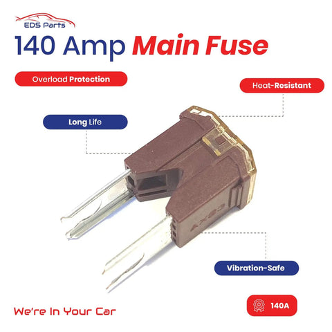 Direct Fit 140 Amp Battery Fuse Block Replacement For Toyota Nissan Ford Hyundai Main Post 18mm displayed with features.