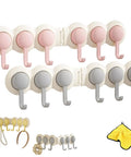 No Drill Drama Heavy Duty Wall Hook Rack With Grip Tape That Saves Your Paint While Serving A Flexible Swivel Fold capable of handling coats and towels.