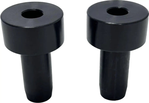 Beefy PE Stopper Set For Zip Line Spring Brake Systems, Heavy Duty Hard Plastic Impact Cushions, Rugged Shock Absorbers, 2 Pack