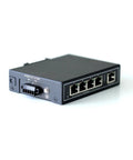 Unmanaged 5 Port Industrial Ethernet Switch 10/100Mbps Plug And Play With DIN Rail Or Wall Mount UL Listed Fanless Wide Temperature -30 to 75 C