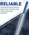 One Sixteenth Inch Two Percent Lanthanated Tungsten Electrodes WL20 Blue Ten Pack For TIG Welding detailed blue tip