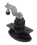 Rugged Heavy Duty Tubular Cam Lock For RV Cabinets And Toolboxes in black finish with zinc alloy, showing top mechanism.