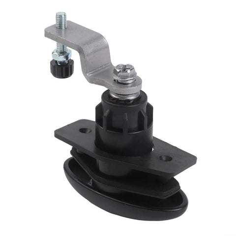Rugged Heavy Duty Tubular Cam Lock For RV Cabinets And Toolboxes in black finish with zinc alloy, showing top mechanism.
