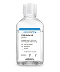Phosphate Buffered Saline Solution PBS Buffer 1X Sterile 0.1 Micron Filtered 500 mL For Rock Solid Lab Performance In Sample Washing Buffer Exchange And General Solution Preparation, clear bottle