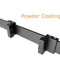 2 Pack Barn Door Stopper For Sliding Barn Door Flat Track Aluminium Alloy With Powder Coated Black Finish close-up view