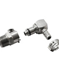 Fuel Line Quick Release Disconnect Coupling For BMW R1200GS S1000RR XR Aftermarket Stainless Steel Kit viewed dismantled