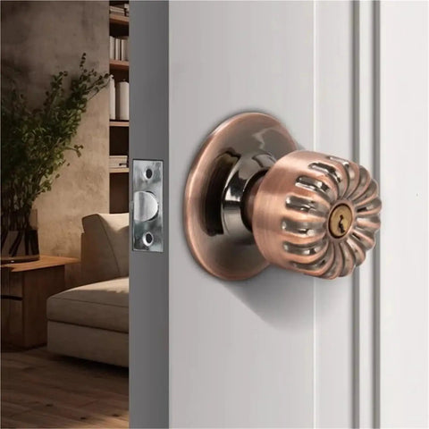 Stainless Steel Indoor Door Handle Lock Set With Key For Bedroom Or Bathroom Silent Single Tongue Latch Sleek Dope Modern Hardware Easy Install Built Tough For Everyday Home Use