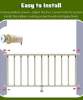 No Drills No Drama Drill Free Balcony Guardrail with silicone-padded screws and adjustable bolts for easy installation.