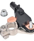 Top Shelf Battery Current Sensor Straight Up Smooth Swap For Honda Civic And Acura Rdx Ilx Direct Bolt On Replacement Matches Factory Specs OE 38920 Tr0 A01 A02 Fits 2012 To 2021 close-up view of sensor with connections and mounting hardware