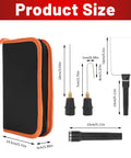 Three In One Foam Cutter Kit With Hot Wire Pen Bending Knife And Bow Cutter For DIY Crafts, product dimensions shown