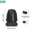 20 Pack Drip Irrigation Barbed Locking Fittings And End Caps Three Eighths Inch Tubing Connectors dimensions and details