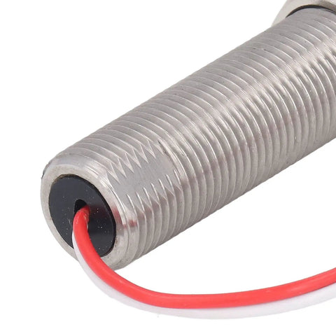 Close-up of Inductive Proximity Sensor Switch for Industrial Machines, AC 30V, 2A, 3/4-16UNF thread, stainless steel