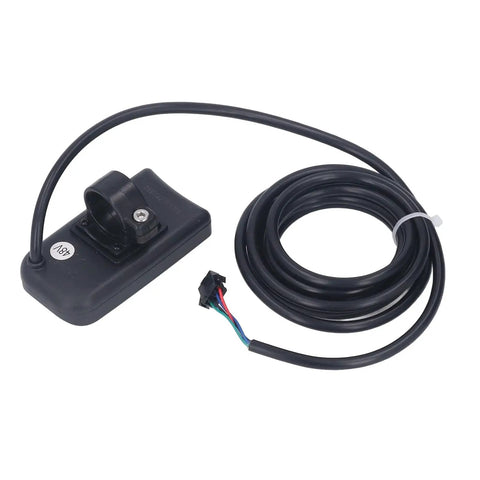 Real Time Battery Power Meter For Electric Bikes And Scooters With 4 Wire LED Display Panel 36V 48V coiled cable and mounting part