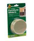 Heavy Duty Round Plastic Carpet Furniture Sliders Glide Your Couch Tables And Dressers Smooth As Butter Pads 3.5 Inches Wide Four Pack Browns - set of four sliders pack.