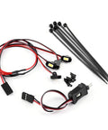 M1.4 RC Rock Lights Kit With Controller Underglow For SCX24 AX24 FCX24M One Twenty Four Scale RC Crawler Cars Upgrade Parts cables zip ties