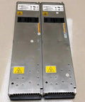 Beefed-Up Compact DIN Rail Power Supply Module Replacement Unit With Regulated 24V DC Output And 10A Max Current Industrial Grade Upgrade For CAR2512FPB-Z Systems Ready-To-Install. Two metal DIN rail power supply modules, front view.