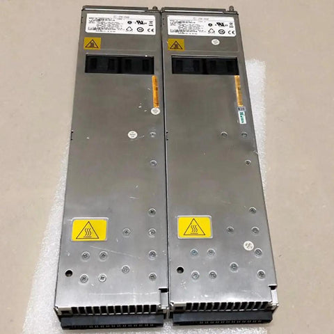 Beefed-Up Compact DIN Rail Power Supply Module Replacement Unit With Regulated 24V DC Output And 10A Max Current Industrial Grade Upgrade For CAR2512FPB-Z Systems Ready-To-Install. Two metal DIN rail power supply modules, front view.