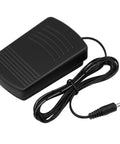 Black mini sewing machine foot pedal switch for small sewing machines, hands free control, with 145 cm cable.