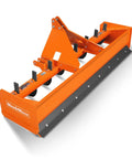 96 Inch Box Blade Scraper For Tractors With 8 Shanks, 3 Point Hitch Attachment, Fits 30 To 70 HP, Heavy Duty Steel Frame