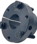 Top Shelf One Inch QD Quick Disconnect Bushing Carbon Steel SH Style Fixed Bore for Pulleys with black oxide finish and keyway.
