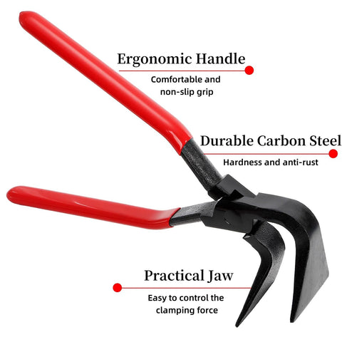sheet metal hand seamer set with ergonomic handle, durable carbon steel, and practical jaw for bending and shaping metal