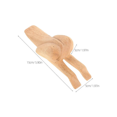 Wooden Door Stopper With Funny Shape For Home And Office Heavy Duty Door Wedge That Reduces Noise No Tools Needed Quick Install Beige Color Durable