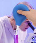 220ML Rubber Squeeze Bulb For Liquid Handling in lab use, Heavy-Duty Manual Pipette Sucker with Comfortable Grip, Blue.