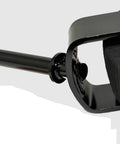 Heavy Duty 15 Inch Laminated Tire Idler Roller Axle with 1.25 Inch yoke shaft and black fabricated hub detail.