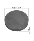 Solid Pick For Metalworking Graphite Block Discs Pack Of 2 High Purity Plates 70X10MM For Melting Casting And Electrolysis Electrode Sheets