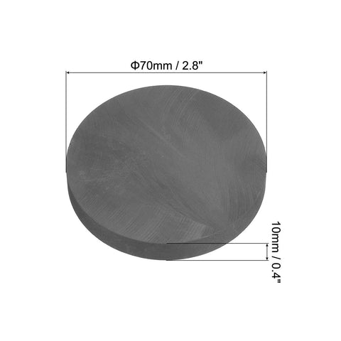 Solid Pick For Metalworking Graphite Block Discs Pack Of 2 High Purity Plates 70X10MM For Melting Casting And Electrolysis Electrode Sheets