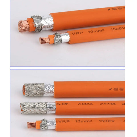 300 Kcmil EV Shielded Wire High Voltage Cable 1500V PE Flexible Copper Electric Vehicle Battery Lead With Composite Shielding ends