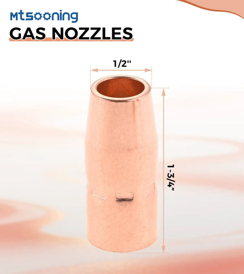 Premium 28 Piece .030 Inch Mig Welding Gun Consumables Kit with 1/2 inch gas nozzle for welding applications.