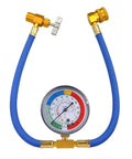 R134A Car Air Conditioning Refrigerant Charge Hose Kit With Gauge And Half Inch Dispensing Valve Aluminum Charging Hose