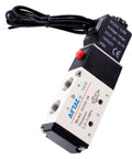4V310-10 AC110V Solenoid Valve Pneumatic 3/8 Inch PT Outlet, 2 Position 5 Way Electric Single Coil Pilot Operated Air Control