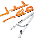 Table Saw Safety Accessories 6-Piece Set with push block, push sticks, and taper jig for router tables, bandsaws, and jointers