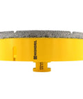 Side view of 6-Inch Diamond Core Drill Bit 152mm 5/8-11 Thread Dry Drilling For Porcelain Tile Ceramic Granite Marble Stone