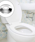Built Tough 304 Stainless Steel Escutcheon Plates Set Of 12 Slick Pipe Rings Heat Resistant Quick Install Top Shelf Wall Caps For Half Inch Copper Lines Fits Like A Charm Daily. Chrome escutcheon plate shown above toilet.