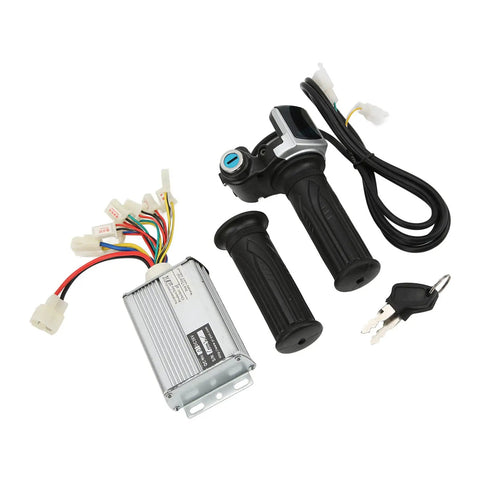 Beefed-Up 36V Brushed 1000W Ebike Speed Controller With Locking Battery Display And Twist Grip Throttle Ready For Electric Bikes Mini Bikes Pocket Bikes Trikes And Other Electric Vehicle Builds