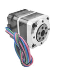 Harmonic Gear Drive Reducer with Nema 17 Stepper Motor 24V 1A 30 to 1 Ratio for DIY Robotics Lightweight Rotary Platform front view