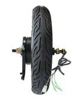 14 Inch 36 Volt 500 Watt Brushless Hub Motor Wheel With Integrated Drum Brake For Electric Scooter And Electric Bike Conversion side view