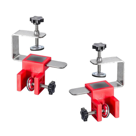 Rock Solid Stainless Steel Drawer Panel Clamp With Zero Hassle Adjustable Side Mount and Precision Knob for Smooth Fine Tuning.