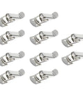 Mini Stainless Steel Toggle Latch Set For Toolbox Drawer Cases Chests Durable Heavy Duty Anti Corrosion Latches And Catches Pack Of 10