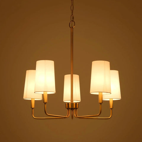 Matte Black Farmhouse Linear Island Chandelier With White Fabric Shade For Kitchen And Dining, Sloped Ceiling Compatible