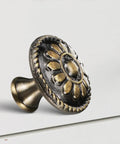 Pretty Dang Slick Antique Zinc Alloy Cabinet Drawer Pulls And Round Vanity Knobs For Kitchen Bathroom Bedroom Furniture Makeover Projects With High Quality Modern Classic Look, decorative round knob with floral design.