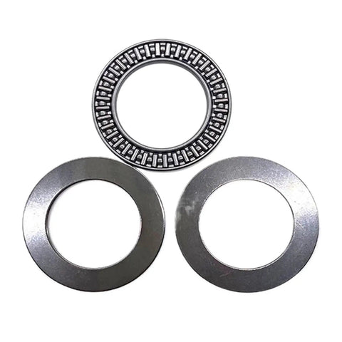 Single Precision Plane Thrust Needle Roller Bearing Crafted Tough For Heavy Duty Applications And Silky Smooth Rotation Fully Pre Lubricated Construction on display.
