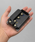 The Full Send 72V Programmable Bldc Motor Controller For Electric Bikes Scooters And Dirt Cycles High Amp Brushless Speed Regulator With Quick Tuning in a hand showing compact design.