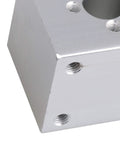 Close-up of 34x30x30mm Silver Ballscrew Nut Housing Bracket For T8 Trapezoidal Screw Seat Aluminum Replacement Mount For 3D Printer
